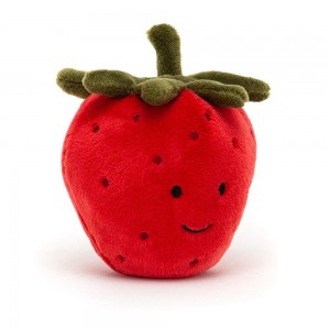 Jellycat Fabulous Fruit Strawberry 8cm x 7cm x 6cm Amuseables Rot | Deutschland 529-CLRHPE