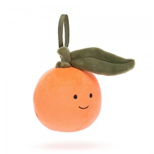 Jellycat Festive Folly Clementine 13cm x 8cm x 6cm Amuseables Orange | Deutschland 613-PGBZOL