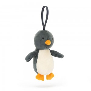 Jellycat Festive Folly Penguin 16cm x 4cm x 5cm Animals Grau | Deutschland 975-JRDNAX