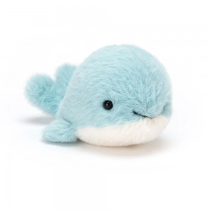 Jellycat Fluffy Whale 7cm x 5cm x 10cm Animals Blau | Deutschland 207-UGNAPC