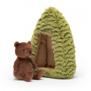 Jellycat Forest Fauna Bear 19cm x 14cm x 9cm Animals Braun | Deutschland 451-IQNCEB