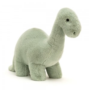 Jellycat Fossilly Brontosaurus 10.2in x 4.7in x 15.4in Animals Grün | Deutschland 019-JNPVOH