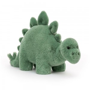 Jellycat Fossilly Stegosaurus 7.1in x 5.1in x 12.6in Animals Grün | Deutschland 584-ZUORIM