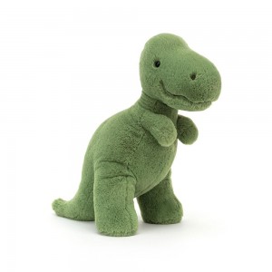 Jellycat Fossilly T-Rex 10.6in x 5.9in x 11in Animals Grün | Deutschland 108-KWZTBG
