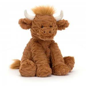 Jellycat Fuddlewuddle Highland Cow 23cm x 13cm x 9cm Animals Braun | Deutschland 695-IASEWC