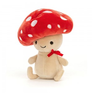Jellycat Fun-Guy Robbie 16cm x 8cm x 6cm Amuseables Rot | Deutschland 967-ZVCLAX