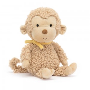 Jellycat Fuzzkin Monkey 25cm x 9cm x 5cm Animals Braun | Deutschland 145-XBOWVA