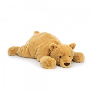 Jellycat Harvey Bear 29cm x 30cm x 64cm Animals Gelb | Deutschland 729-OIDEQJ