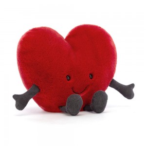 Jellycat Heart 17cm x 19cm x 7cm Amuseables Rot | Deutschland 975-IBMCJX