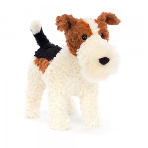 Jellycat Hector Fox Terrier 24cm x 13cm x 30cm Animals Weiß | Deutschland 273-EGAMLZ