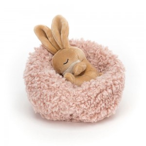 Jellycat Hibernating Bunny 9cm x 13cm x 13cm Animals Beige | Deutschland 905-WVBEUK
