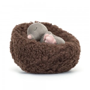 Jellycat Hibernating Mole 9cm x 13cm x 13cm Animals Grau | Deutschland 356-QKVUHW