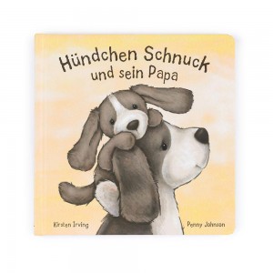 Jellycat Hündchen Schnuck und sein Papa Buch 21cm x 21cm x 2cm Baby & Books Braun | Deutschland 452-BKVLZX