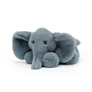 Jellycat Huggady Elephant 14cm x 20cm x 23cm Animals Blau | Deutschland 254-LXMAQY