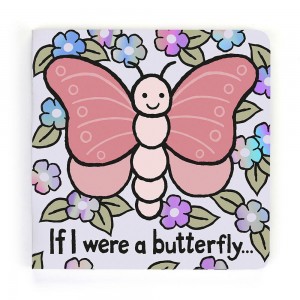 Jellycat If I Were A Butterfly Board Book 15cm x 15cm x 2cm Baby & Books Rosa | Deutschland 518-HQPUMF