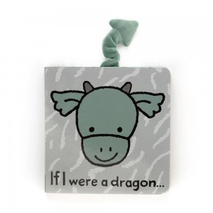 Jellycat If I Were A Dragon Board Book 15cm x 15cm x 2cm Baby & Books Grün | Deutschland 742-EHWZGP