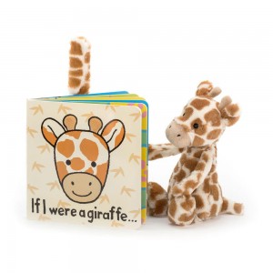 Jellycat If I Were A Giraffe Book and Bashful Giraffe Small Baby & Books Orange | Deutschland 864-VXCJLR