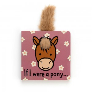 Jellycat If I Were A Pony Board Book 15cm x 15cm x 2cm Baby & Books Braun | Deutschland 154-NFPCRI
