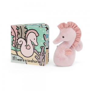 Jellycat If I Were A Seahorse Book and Sienna Seahorse Medium Baby & Books Rosa | Deutschland 285-KSGBQZ