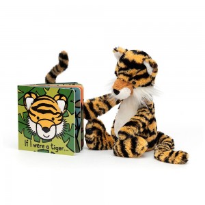 Jellycat If I Were A Tiger Book and Bashful Tiger Medium Baby & Books Gelb | Deutschland 153-ANKBFY
