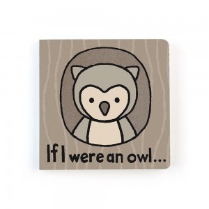 Jellycat If I Were An Owl Book 15cm x 15cm x 2cm Baby & Books Grau | Deutschland 312-RABYNS