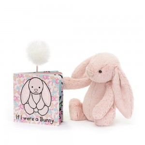 Jellycat If I Were a Bunny Book and Bashful Blush Bunny Medium Baby & Books Rosa | Deutschland 730-ERITCO