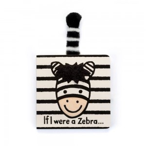 Jellycat If I were a Zebra Board Book 15cm x 15cm x 2cm Baby & Books Weiß | Deutschland 653-KUTZNA