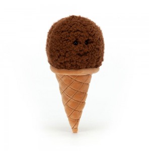 Jellycat Irresistible Ice Cream Chocolate 17cm x 8cm x 7cm Amuseables Braun | Deutschland 938-YTBGKQ