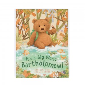 Jellycat It's a Big World Bartholomew Book 29cm x 22cm x 1cm Baby & Books Braun | Deutschland 417-DRMYUE