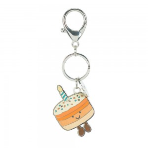 Jellycat Jellina Birthday Cake Keyring 11cm x 3.3cm x 0.3cm Bag Charm Orange | Deutschland 697-RFASUG