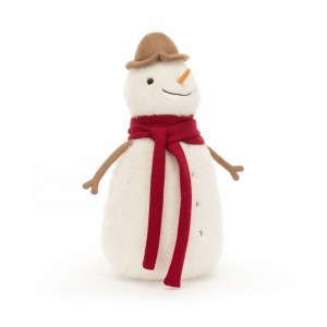 Jellycat Jesse Snowman 30cm x 14cm x 14cm Amuseables Weiß | Deutschland 069-HIYAZC