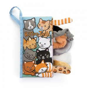 Jellycat Kitten Tails Activity Book 22cm x 13cm x 5cm Baby & Books Blau | Deutschland 698-JWDFYS