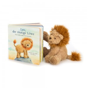 Jellycat Leo, Der Mutige Lowe Buch and Fuddlewuddle Lion Medium Discover Braun | Deutschland 426-QGHWXR