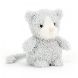 Jellycat Little Kitten 18cm x 10cm x 8cm Animals Grau | Deutschland 245-RAYKWI