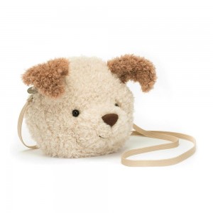 Jellycat Little Pup 19cm x 19cm x 5cm Tasche Braun | Deutschland 234-BUMWIZ
