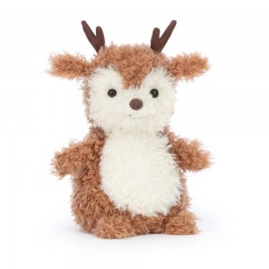 Jellycat Little Reindeer 7.1in x 3.9in x 3.1in Animals Braun | Deutschland 853-MLCUQD