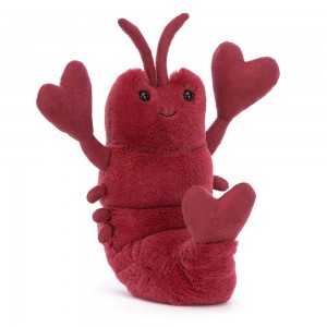 Jellycat Love-Me Lobster 15cm x 7cm x 5cm Animals Rot | Deutschland 976-SXCYGA