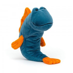 Jellycat Mack Mudskipper 23cm x 9cm x 20cm Animals Blau | Deutschland 652-MGYSHI