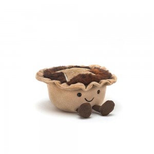 Jellycat Mince Pie 9cm x 12cm x 12cm Amuseables Beige | Deutschland 086-GBQRVP