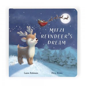 Jellycat Mitzi Reindeer's Dream Book 21cm x 21cm x 2cm Baby & Books Blau | Deutschland 475-RQEAGJ
