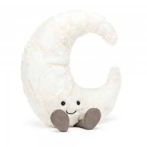Jellycat Moon 27cm x 18cm x 8cm Amuseables Weiß | Deutschland 019-FHGJXC