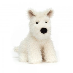 Jellycat Munro Scottie Dog 9.8in x 5.9in x 5.5in Animals Weiß | Deutschland 849-YWQAFM