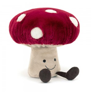 Jellycat Mushroom 28cm x 11cm x 9cm Amuseables Rot | Deutschland 923-FTPLZI