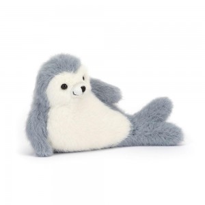 Jellycat Nauticool Roly Poly Seal 11cm x 14cm x 5cm Animals Grau | Deutschland 378-LXKRHY