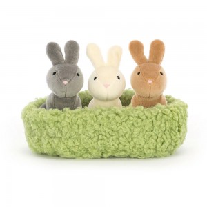Jellycat Nesting Bunnies 11cm x 13cm x 13cm Animals Braun | Deutschland 928-XCPSDU