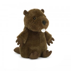 Jellycat Nippit Beaver 14cm x 7cm x 6cm Animals Braun | Deutschland 049-FELPMY