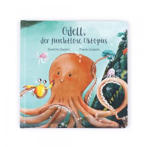 Jellycat Odell, Der Furchtlose Oktopus Buch 23cm x 23cm x 2cm Baby & Books Orange | Deutschland 954-NAXYKL
