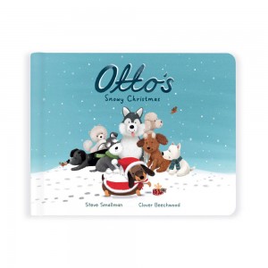 Jellycat Otto's Snowy Christmas Book 18cm x 23cm x 2cm Baby & Books Blau | Deutschland 524-ITWUHM