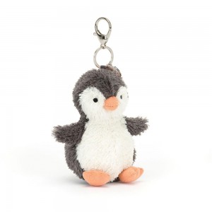 Jellycat Peanut Penguin 17cm x 6cm x 6cm Bag Charm Schwarz | Deutschland 075-ISFNCD