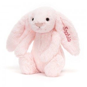 Jellycat Personalised Bashful Bunny Medium 51cm x 21cm x 12cm Discover Rosa | Deutschland 461-NOBXRJ